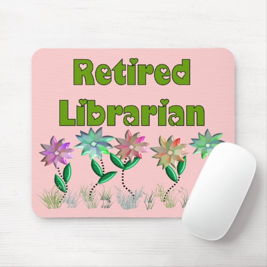 Pensionierter Bibliothekar "Frühlings-Empfindung " Mousepad (Mit Mouse)