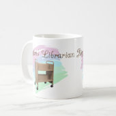 Pensionierter Bibliothekar LEERER WAGEN Kaffeetasse (Vorderseite Links)