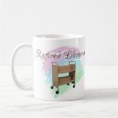 Pensionierter Bibliothekar LEERER WAGEN Kaffeetasse (Links)