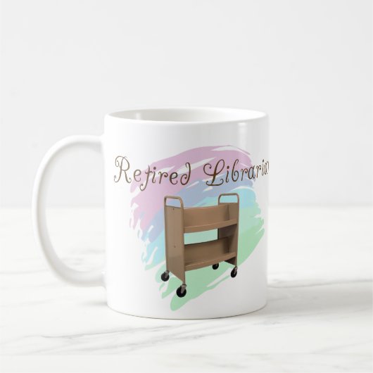 Pensionierter Bibliothekar LEERER WAGEN Kaffeetasse (Links)
