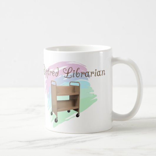 Pensionierter Bibliothekar LEERER WAGEN Kaffeetasse (Rechts)