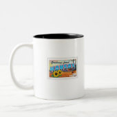 Pensionierter Briefträger Zweifarbige Tasse (Links)