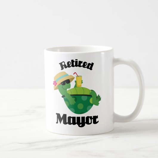 Pensionierter Bürgermeister Gift Kaffeetasse (Rechts)