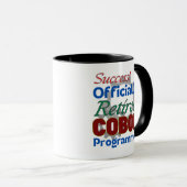 Pensionierter COBOL-Programmierer kompiliert Freud Tasse (VorderseiteRechts)