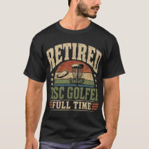 Pensionierter Disc-Golfer Vollzeit Vintage-Design