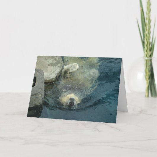 Pensionierter Eisbär Karte (Vorderseite)