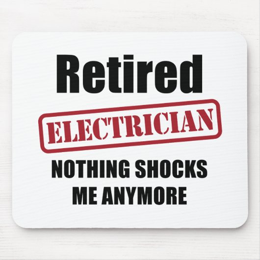 Pensionierter Elektriker (US-Bann) Mousepad (Vorne)
