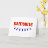 PENSIONIERTER FEUERWEHRMANN KARTE (Gelbe Blume)