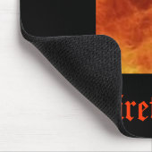 Pensionierter Feuerwehrmann Mousepad (Ecke)