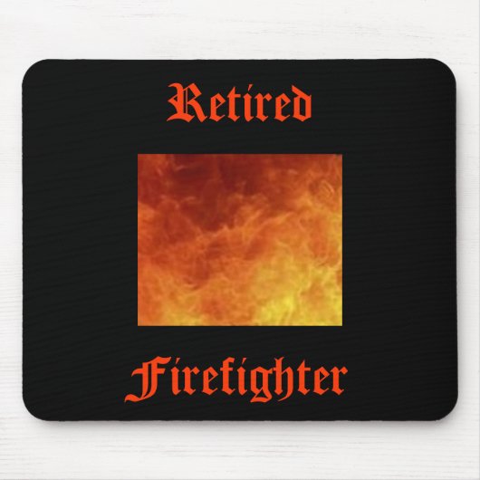 Pensionierter Feuerwehrmann Mousepad (Vorne)