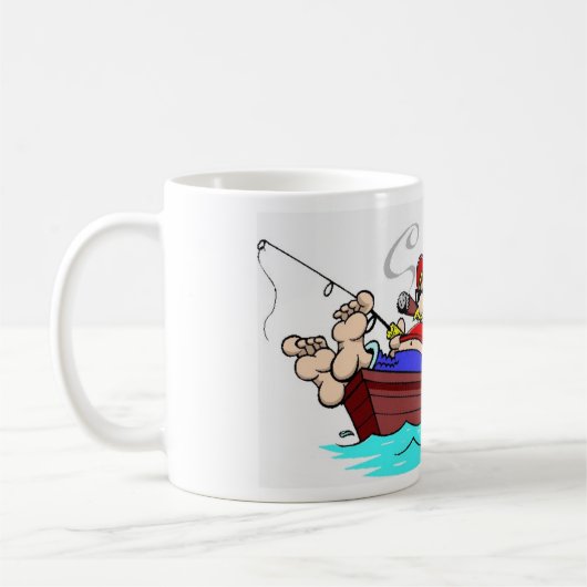 Pensionierter Fischer Kaffeetasse (Links)