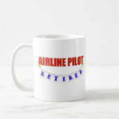 PENSIONIERTER FLUGLINIEN-PILOT KAFFEETASSE (Links)
