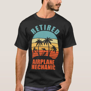 Pensionierter Flugzeugmechaniker Glückliche Rente T-Shirt