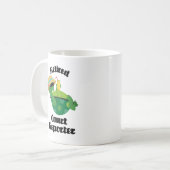 Pensionierter Gerichtsschreiber (Schildkröte) Kaffeetasse (Vorderseite Links)
