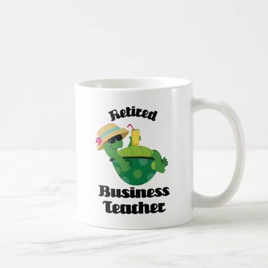 Pensionierter Geschäfts-Lehrer (Schildkröte) Kaffeetasse (Rechts)