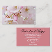 Pensionierter glücklicher telefonnummerkarte (Vorne/Hinten)