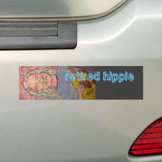 pensionierter Hippie Autoaufkleber (Auf Auto)