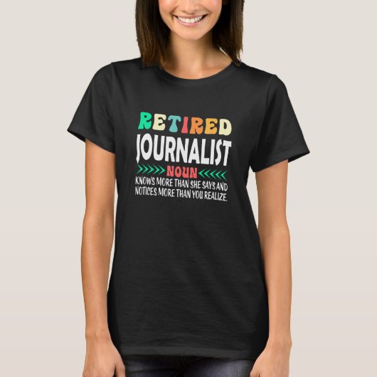 Pensionierter Journalist T-Shirt (Vorderseite)