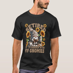 Pensionierter Lehrer Sonnenblume Ruhestand Gnom Lu T-Shirt