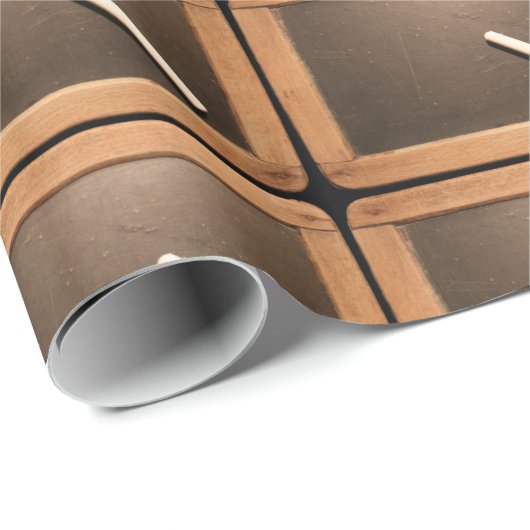 Pensionierter Lehrer Vinatge Schulschiefer, der P Geschenkpapier (Rolleneckpunkt)