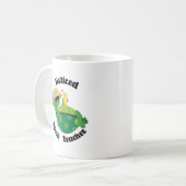 Pensionierter Mathe-Lehrer (Schildkröte) Kaffeetasse (Vorderseite Links)