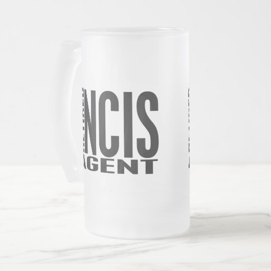 Pensionierter NCIS Agent Mattglas Bierglas (Vorderseite Links)
