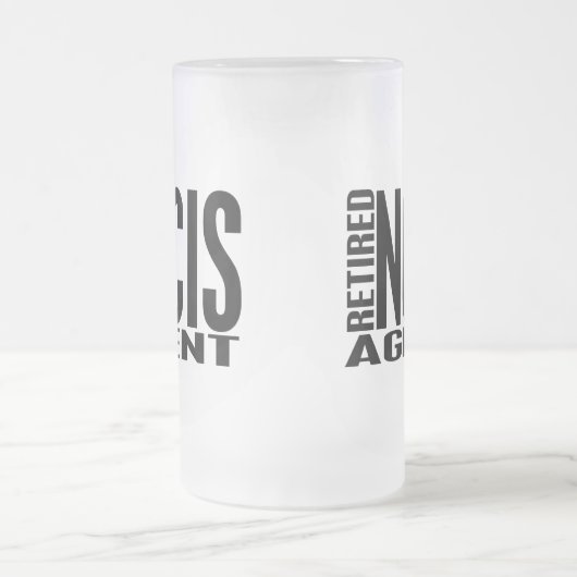 Pensionierter NCIS Agent Mattglas Bierglas (Mittel)