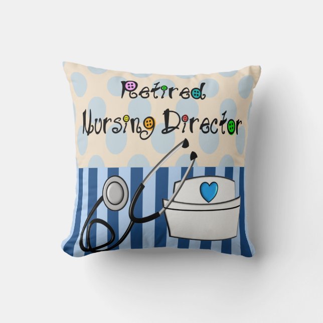 Pensionierter pflegendirektor Pillow Kissen (Vorderseite)