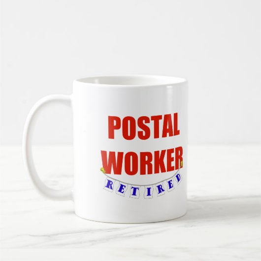 PENSIONIERTER POSTANGESTELLTER KAFFEETASSE (Links)