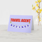 Pensionierter Reise-Agent Karte (Gelbe Blume)