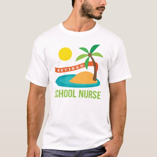 Pensionierter Schulkrankenschwester-Strand T-Shirt (Vorderseite)