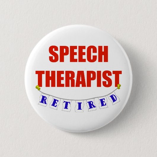 PENSIONIERTER SPRACHE-THERAPEUT BUTTON (Vorderseite)