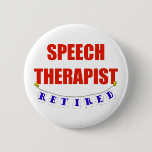 PENSIONIERTER SPRACHE-THERAPEUT BUTTON