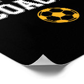 Pensionierter Trainer Fußballmannschaft Mentor Poster (Ecke)