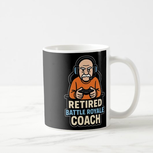 Pensionierter Ttle Royale Trainer Lustiger Gamer E Kaffeetasse (Rechts)