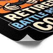 Pensionierter Ttle Royale Trainer Lustiger Gamer E Poster (Ecke)