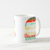 Pensionierter Ultraschall-Tech-Uniform RV-Camping Kaffeetasse (VorderseiteRechts)