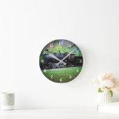 Pensionierter Zug-Motor Runde Wanduhr (Zuhause)