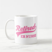 Pensioniertes äh Krankenschwester-Geschenk Kaffeetasse (Links)