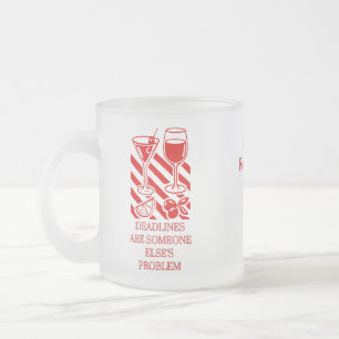 Pensioniertes Büroleiter-Mug – Lustiges Renten-Ges Mattglastasse