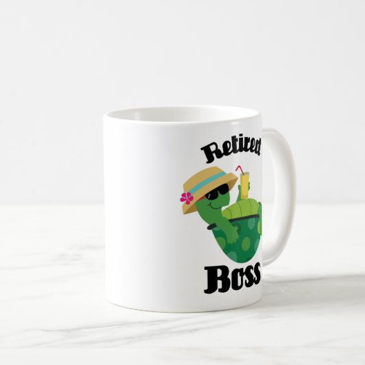 Pensioniertes Chef-Geschenk Kaffeetasse (VorderseiteRechts)