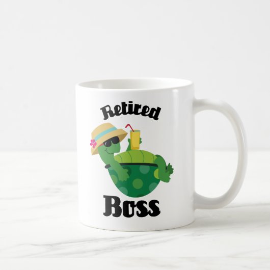 Pensioniertes Chef-Geschenk Kaffeetasse (Rechts)