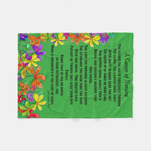 Pensioniertes Fleecedecke (Vorderseite (Horizontal))