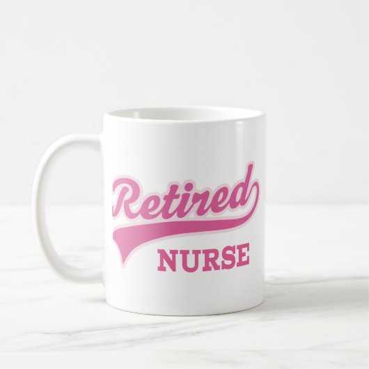 Pensioniertes Krankenschwester-Geschenk Kaffeetasse (Links)