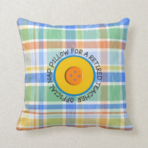 Pensioniertes Lehrer-offizielles Nickerchen-Kissen Kissen
