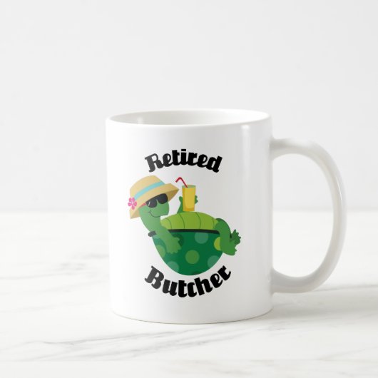 Pensioniertes Metzger-Geschenk Kaffeetasse (Rechts)