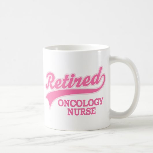 Pensioniertes Onkologie-Krankenschwester-Geschenk Kaffeetasse (Rechts)