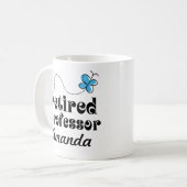 Pensioniertes personalisiertes Geschenk Professors Kaffeetasse (Vorderseite Links)