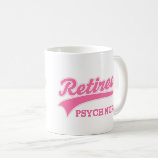 Pensioniertes Psych Krankenschwester-Geschenk Kaffeetasse (VorderseiteRechts)