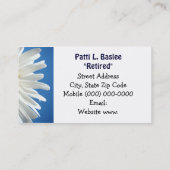 Pensioniertes u. liebevolles telefonnummerkarte (Rückseite)